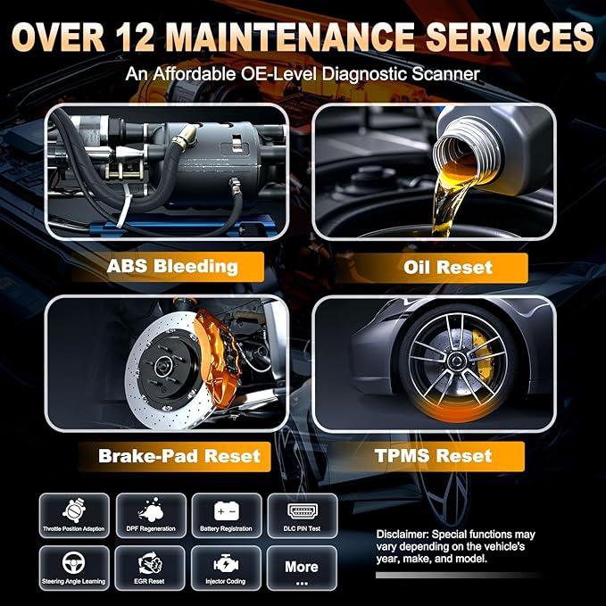 OBD2 Scanner Diagnostic Tool for GMC/Buick/Chevrolet/Cadillac, OM507 All Systems Diagnostic with 12 Resets