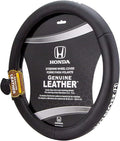 Plasticolor 006744R01 Honda Plasticolor 006744R01 Replacement for Car Truck or SUV Genuine Leather Steering Wheel Cover with Honda Logo