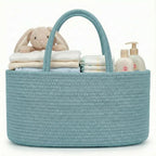 luxury little Diaper Caddy Organizer, Large Cotton Rope Nursery Baby Basket, Changing Table Organizer for Baby Diaper Storage