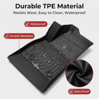 All Weather Floor Mats for 2016-2019 Chevy Cruze (No Fit 2016 Cruze Limited), Chevy Cruze Floor Mats, 1st and 2nd Maximum Coverage, 3D Waterproof TPE Rubber Protector Car Mats Full Set Liners