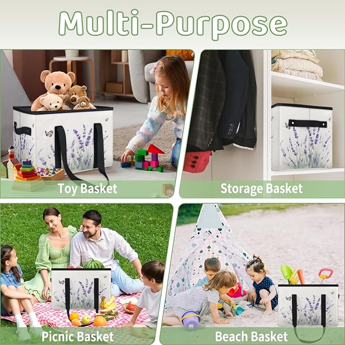 Reusable Grocery Bags Heavy Duty Shopping Bags Foldable Large Tote Bags with Long Handles & Hard Bottom
