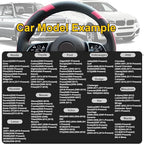 Xizopucy Pink Steering Wheel Cover Microfiber Leather Sporty Car Accessories for Men and Women,Breathable Non-Slip Universal 