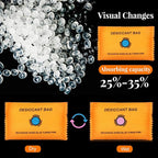 5 Packs 100g Rechargeable Desiccant Moisture Absorbing Bag for Storage Bin Silica Gel Dehumidifier Bag Reusable Indicating
