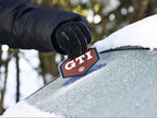 BRISA VW Collection - Volkswagen Polycarbonate Ice Scraper Windshield Scraper Snow Remover Winter Car Accessory in GTI Design (Hexagon/Red)