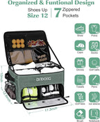 Golf Trunk Organizer, Waterproof Car Golf Locker with Separate Ventilated Compartment for 2 Pair Shoes, Golf Storage for Balls