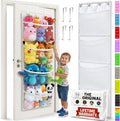 Honeyera The Original Stuffed Animal Storage (Patented) - Over Door Organizer for Stuffies, Baby Ideas Holder, Toy Plush Hamm