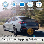 Windshield Sun Shade Car Windshield Foldable Full Windows Coverage Custom Fit for BMW i4 M50 2022-2025 Accessories Window Shades Block Sun UV Rays Privacy Protection 7PCS