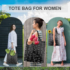 BeeGreen Reusable Shopping Bags for Groceries Reusable Gifts Bag - Grocery Bags Foldable 6 Pack Cute Holiday Cloth Bags With Handles - Large Tote Bag Bulk Heavy Duty Polyester Washable Geometry