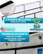 Nordmoose Cruise Ship Magnetic Door Organizer, Over The Door Organizer For Cruise Ships, Magnetic Shoe Rack - 3 Strong Anti-S