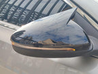Compatible with Kia Forte Mirror Cover 2019 2020 2021 2022 2023 2024, Accessories Car Exterior Door Ox Horn Side Rearview Mirror Guard Cover Trim Caps (Glossy Black)