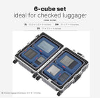 LeanTravel Premium Compression Packing Cubes for Travel - Suitcase Organizer Bags with Double Zipper & Breathable Mesh Panel 