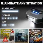 Schumacher Electric 12V Lithium Jump Starter & Power Pack - Portable 1500A Battery Jumper with 10W Wireless Charging,