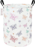 QUEENLALA Large Storage Basket,Laundry Hamper/Bathroom/Home Decor/Collapsible Round Storage Bin,Boys and Girls Hamper/Boxes/C