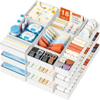 DIMJ Drawer Organizer Clothes - 18 Pack Baby Dresser Organizer for Nursery, Foldable Drawer Organizer Bins for Closet Bedroom
