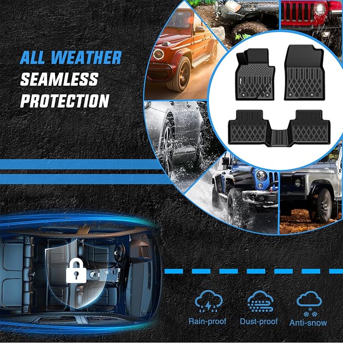 Nilight TPE Floor Mats for Mazda CX-30 CX30 2020 2021 2022 2023 2024 2025 2026 All Weather Custom Fit Heavy Duty Floor Liners