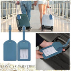 Amylove 48 Sets Leather Luggage Tags Bulk Wedding Favors Luggage Tags for Guests Bridal Gifts Wedding Bridal Shower Gift PU L