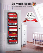ULG 1 Pack Over The Door Organizer – 5 Shelf Door Organizer Hanging & 10 Side Pockets, Reinforced 44LB Capacity Hanging Organ