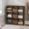Furinno Cubic Closet Organizers and Storage, 9-Cube Closet Organizer, Open Shelf Closet Storage, Extra Thick Frame for Wardro