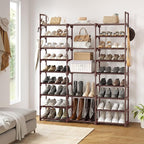 WOWLIVE 9 Tiers Shoe Rack Shoe Storage Shoe Organizer 30-35 Pairs Shoe Tower Unit Shelf Durable Metal Pipes with Plastic Conn