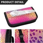 Car Tissue Holder Car Visor Organizer Tissue Box Holder for Car Sun Visor Organizer with Car Vehicle Accessories Essentials Interior for Women Men Multicolored Gradient Leopard Print