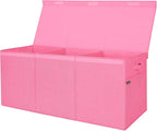 BALEINE Fabric Storage Bins with Lid, Collapsible Extra Large Storage Boxes Bins Baskets with Divider for Home Organizing (37