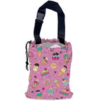 Sweets Ice Cream Car Garbage Bag,Kawaii Dessert Waterproof Small Car Trash Bag Hanging Back of Seat,Drawstring Hanging Car Trash Bag with Adjustable Buckle for Car Accessories