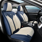 Coverado Car Seat Covers Full Set, Leather Seat Covers for Cars, Automotive Seat Covers Car Seat Protectors Car Accessories U