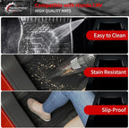 Floor Mats Compatible with 2023 2024 2025 2026 Honda CRV Cargo Mats Liner TPE Back Seat Cover Trunk Mats Fuel 2024 CR-V Accessories Non-Hybrid (Lower Deck, Trunk Mat+Backrest Mats+Floor Mats)