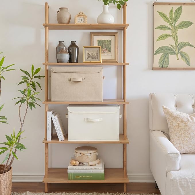 GRANNY SAYS Closet Storage Bins, Decorative Storage Boxes with Lids, Clothes Organizing Bins, Lidded Baskets for Toys, Clothi