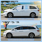 ZATOOTO Car Window Shades for Honda Odyssey 2020-2024, 4 Pcs Magnetic Car Window Covers, 100% UV Protection Foldable Privacy Curtains Side Window Sun Shade for Baby Breastfeeding Sleeping Camping