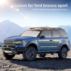 for Ford Bronco Sport 2021-2025 2026 Sunshade Sun Shade Windshield Cover - 4 Layers Front Window Shade for Bronco Sport -250T Retractable Custom Fit Sun Visor Blocks UV Rays Car Accessories
