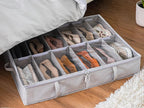 Under Bed Shoe Storage Organizer with Under Bed Storage Bins