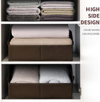 Homsorout Closet Baskets for Shelves Trapezoid - Decorative Storage Baskets with Handle, Closet Bins for Organization, Shelf 