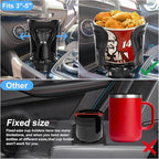 Car Cup Holder Expander, Cup Holder Insert Adapter with Expandable Arm and Adjustable Base,Fits Car, Truck, RV, SUV 12-64 oz 