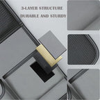 2 Pack Leather Car Backseat Organizer with Foldable Table Tray, Car Storage Organizer with Tablet Holder, Car Seat Back Protectors Kick MatsTravel Accessories