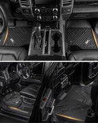 3W Floor Mats Fit for Chevrolet Silverado EV 2024-2025 2026 (WT & RST)/GMC Sierra EV/Sierra EV Denali Accessories TPE All Weather Floor Liner, 1st and 2nd Row Car Mats