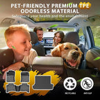 Powerty Floor Mat & Cargo Liner for Toyota 4Runner 2010-2024, All Weather TPE Custom Floor Liner Replacement,1st & 2nd Row Full Set Car Liners, Black (Fit 7 Seats)