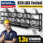 XLarge 64''W Power Tool Organizer Wall Mount | Modular&Corner-Fit 820lbs Garage Storage Rack with 8 Cordless Drill Holder | 4
