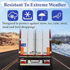 6Pcs Side Mirror Covers, Waterproof Car Side Mirror Protection for Snow, Ice, Bird Droppings - Suit Fit for Trucks, Winter Rearview Guard, Auto Exterior Accessories with Drawstrings