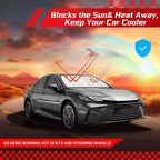 ARISMOTOR Windshield Sun Shade for Toyota Camry(XSE XLE SE LE) 2025 2026, Custom Fit Foldable Front Window Sunshade Sun Visor Protector, Block UV Rays Keep Your Car Cooler
