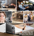 Ozone Generator, 48,000mg/h High Capacity O3 Machine for Large Spaces Up to 4,000 Sq Ft, Portable Odor Eliminator for Car, Ho