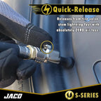 JACO Lightning S-Series Tire Air Chuck - 1/4" F-NPT (Open Flow) (2-Pack)