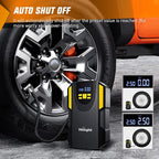 Nilight Tire Inflator Portable Air Compressor 12VDC Car Air Pump 150PSI Digital Tire Pressure Gauge Auto Shutoff Tire Pump for Car SUV Motorcycle Bicycle ATV, 2 Year Warranty