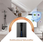 Home Dehumidifier with Drain Hose, (950 sq.ft) 95oz Quiet dehumidifier for Bathroom Bedroom, with Air Reusable Filter Indoor 