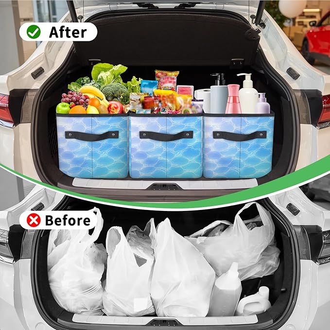 Reusable Grocery Bags Heavy Duty Shopping Bags Foldable Large Tote Bags with Long Handles & Hard Bottom