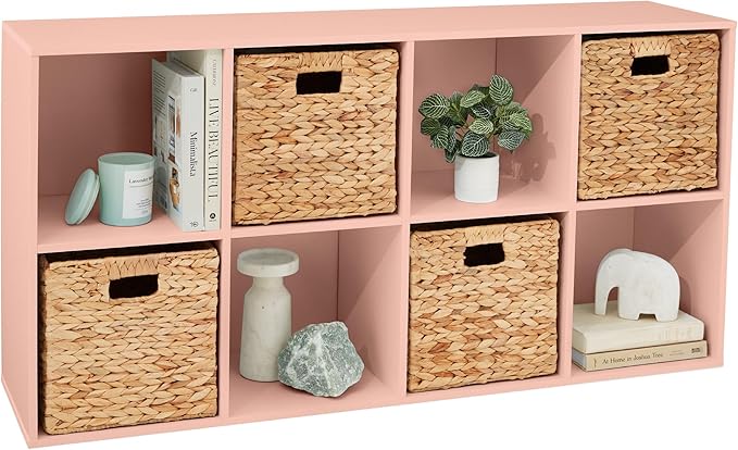 Best Choice Products Kids Bookcase 8-Cube Storage Organizer, 11in Shelf Opening, Bookshelf, Toy Storage, Customizable w/ 3 Re
