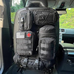 8 Pack Tactical Molle Car Seat Back Organizer Vehicle Panel with 7 Detachable Molle Pouch for Car Truck Ford Jeep Vehicle Automotive Organizer For Man Combined On Demand (7 Pouches)