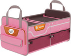Car Trunk Organizer for SUV, 70L Heavy Duty Waterproof Trunk Organizer, Foldable Vehicle Organizer with Anti-Slip Base, 24x13.