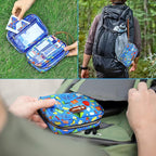 Portable Travel First Aid Kit for Kids and Adults, 143 Pieces All-Purpose Emergency First Aid Kit for Home, Car, Diaper Bag, 