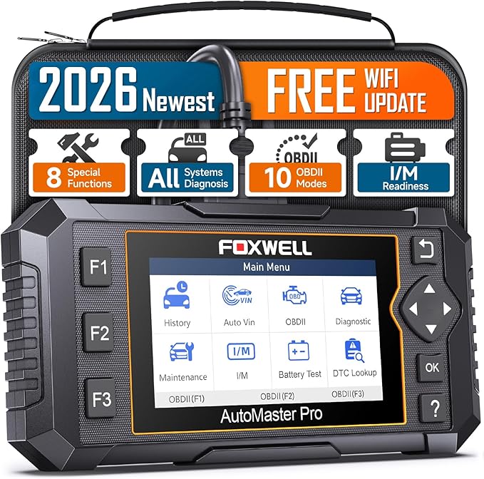 2026 FOXWELL NT624 Elite OBD2 Scanner Upgraded from NT614Elite & NT604Elite Code Reader, All-System OBD2 Scan Tool, 8 Advanced
